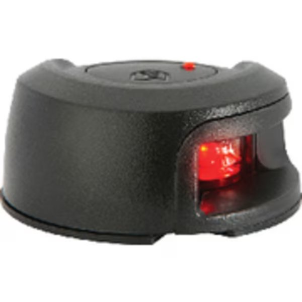 Attwood LightArmor LED Deck Mount Side Light; Black; Port Side, Attwood Marine, Mfr#: NV2012PBR-7